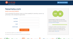 Desktop Screenshot of newmeta.com