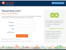 Tablet Screenshot of newmeta.com